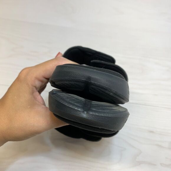 UNDER ARMOUR womens slip on sandals Ignite slides Size 7 Black White - Picture 4 of 9